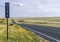 Mile 136 of a Country Road In Colorado. Royalty Free Stock Photo
