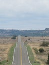 Long stretch of lonely road along route 50