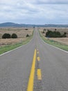 Long stretch of lonely road along route 50
