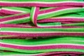 Long sweet coloured candies