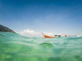 long tail boat in Andaman sea -Thailand holiday concept Royalty Free Stock Photo