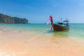 Long-tail boat on the Ao Nang beach, Krabi, Thailand