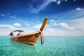 Long Tail boat in Thailand sea Royalty Free Stock Photo