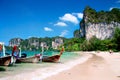 Long tail boats, Krabi Royalty Free Stock Photo