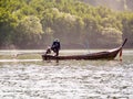 Long-tail fishing boat in Phang Nga Bay, Thailand