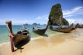 Long tail Railay beach Krabi Thailand Royalty Free Stock Photo