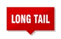 Long tail price tag Royalty Free Stock Photo