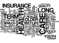 Long Term Care Health Insurance A Closer Look Text Background Word Cloud Concept Royalty Free Stock Photo