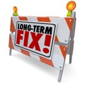 Long Term Fix Road Construction Repair Permanent Good Lasting Jo Royalty Free Stock Photo