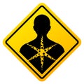 Long term health hazard vector sign