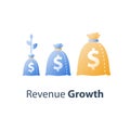 Financial value steady growth, long term investment strategy, asset allocation, revenue increase, mutual fund interest rate