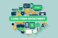 Long-Term Investment Vector Illustration