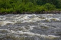 Long-term recordings on the LÃÂ¤gen river  near Larvik in Norway where fishermen gather Royalty Free Stock Photo