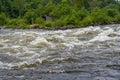 Long-term recordings on the LÃÂ¤gen river  near Larvik in Norway where fishermen gather Royalty Free Stock Photo