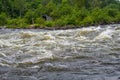 Long-term recordings on the LÃÂ¤gen river  near Larvik in Norway where fishermen gather Royalty Free Stock Photo