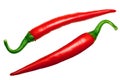 Long thin chile peppers, paths