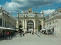 Long time exposure on the Arc Here corridor from the Place Stanislas of Nancy Royalty Free Stock Photo