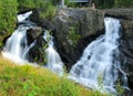 Long Time Exposure Of Baggfossen Falls aka Kebbelvfossen At Leirfjord In Norway