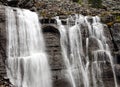 Long Time Exposure Of Seven Veils Falls At Lake O`Hara Yoho National Park