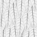 Long tropical leaves repeat seamless pattern