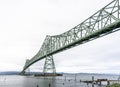Long truss AstoriaÃ¢â¬âMegler Bridge across the mouth of the Columbia River at Pasific ocean