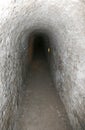 long tunnel of a secret passage Royalty Free Stock Photo