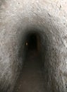 long tunnel of a secret passage Royalty Free Stock Photo