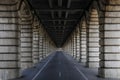 Long tunnel under bridge