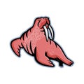 Long-tusked Walrus Mascot