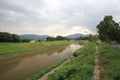 Waterway, water, resources, bank, nature, reserve, river, sky, hill, station, watercourse, rural, area, floodplain, reservoir, pas