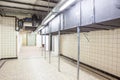 Aeration pipes in a technical room Royalty Free Stock Photo
