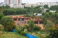 Long View of Building Construction