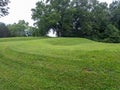 Long view of curving Serpent Mound Prehistoric Earthworks in Ohio Royalty Free Stock Photo