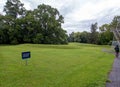 Long view of curving Serpent Mound Prehistoric Earthworks in Ohio Royalty Free Stock Photo