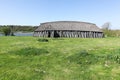 Viking house in Hobro, Denmark Royalty Free Stock Photo