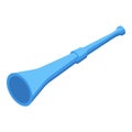 Long vuvuzela icon isometric vector. Soccer horn Royalty Free Stock Photo