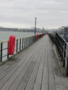 Long Walk Along The Pier Royalty Free Stock Photo