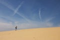 Long walk in Desert