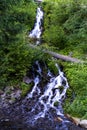 Long waterfall in nature Karlova Studanka Royalty Free Stock Photo
