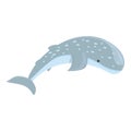 Long whale shark icon cartoon vector. Fish sea Royalty Free Stock Photo