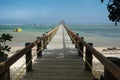Long wharf over coral bay Royalty Free Stock Photo