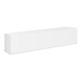 Long white cardboard box Royalty Free Stock Photo