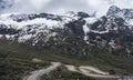 Long winding roads to Zero Point, Sikkim, India Royalty Free Stock Photo