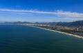 Long and wonderful beaches, Recreio dos Bandeirantes beach, Rio de Janeiro Brazil Royalty Free Stock Photo