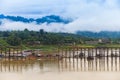 Long wood bridges at Sangkhlaburi.