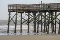 Pier at Isle of Palms at low tide