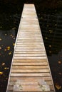 Long wooden dock Royalty Free Stock Photo