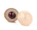 Longan. fresh longan on white background Royalty Free Stock Photo