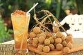 Longan juice cold water