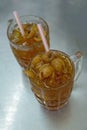 Longan juice in ice